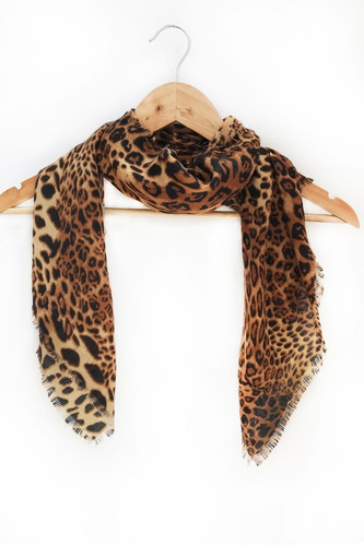 Chalina Pañuelo Pashmina Animal Print Combinada Ac9