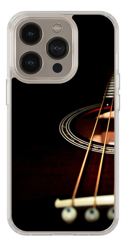 Funda Transparente Para iPhone  Guitarra Musical..