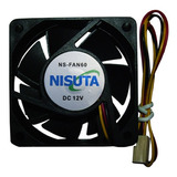 Nisuta Fan Cooler Para Gabinete 6x6 3pin Ruleman Ns-fan60