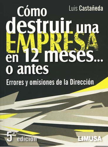 Cómo Destruir Una Empresa En 12 Meses... O Antes, Errores 