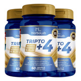 Kit 3x Tripto + 4 (triptofano) 60 Caps 500mg - Herbolab