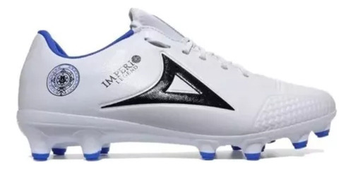 Zapatos Fútbol Hombre Pirma 3005 Tacos Tachones Blanco Azul.