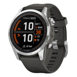 Garmin Fenix 7s Pro Solar Correa Silicona Grafito 42mm Reloj