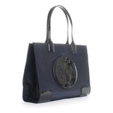 Bolso De Mano Tory Burch Ella Patent Small De Nailon Negro