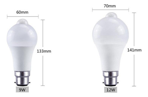 Bombilla Inteligente, Luz De Bajo Consumo, Sensor De Movimie