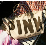 Bolso De Lona Victoria´s Secret Pink Oversized Tote Bag