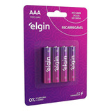 Pilha Recarregável Aaa 900 Mah Blist.4 Elgin