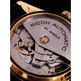 Reloj Automático Vintage Ricoh 21 Joyas Chapado En Oro
