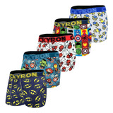 Kit 12 Cueca Box Boxer Infantil Ckyron De Microfibra