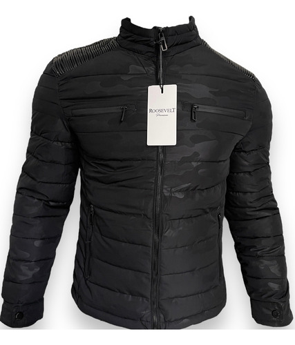 Chamarra Camuflaje Termica Impermeable Slim Fit Tipo Biker