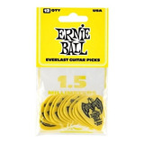 Ernie Ball 9195 Puas Everlast 1.5mm Amarillas 12 Pzas Pack