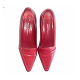 Calzado Hush Puppies Cuero Rojo Nro 37 Taco 4cm