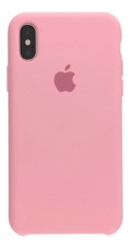 Funda Silicona Case Felpa Para iPhone XS Max Rosa