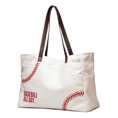 Bolso De Mano Yhshyzh Beisbol Bolso Mamá Bordado Béisbol
