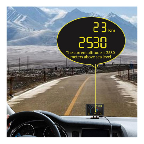 B Velocímetro Gps Odômetro Hud Display Altímetro