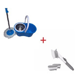 Trapeador Giratorio Spin Mop + Cepillo Lava Trastes Esponja