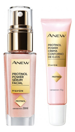 Anew Protinol Pack Serum+contorno De Ojos Antiedad By Avon