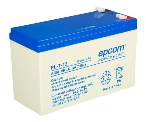 Bateria Pila Recargable 12v 7ah Para Ups Fuente Pl712 Epcom
