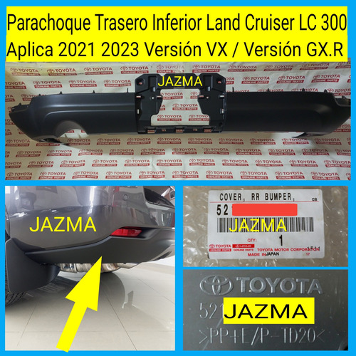 Parachoque Trasero Land Cruiser Lc 300 Vx 2023 2024 Original Foto 3