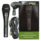 Microfone Com Fio Profissional Dinâmico Cardioide Original
