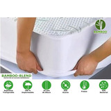 Cubrecolchon De Bambuu Individual Anti-humedad Impermeable