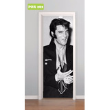 Adesiv0 Para Porta Elvis Presley Rei Do Rock Mod. 282