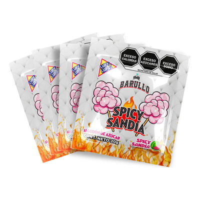 Dulce Barullo Algodón De Azúcar Sandía Spicy - 4 Pack | MercadoLibre