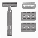 Aparelho De Barbear - Safety Razor Rockwell 6s Aço Inoxidá