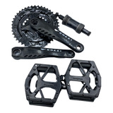 Pedivela Mtb Tipo Shimano Eixo Central Com Rolamento + Pedal