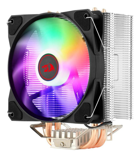 Cooler Processador Redragon Led Rainbown Intel E Amd 120mm