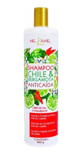 Nekane Chile & Bergamota Anticaída Shampoo 960g