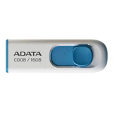 Memoria Flash Usb 2.0 Adata C008 16gb Retráctil Sin Tapa