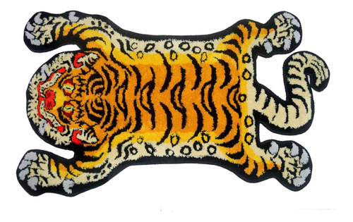 Alfombra Decorativa Tattoo Tatuajes Studio  99*58cm Tigre