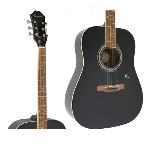 Guitarra EpiPhone Dr-100 Acústica Negra Caoba