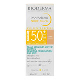 Bioderma Photoderm Nude Touch Fps 50+ Tono Dorado 40ml