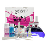 Kit Completo De Iniciacion + Lampara Led + 2 Tonos By Gelish