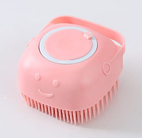 Cepillo Masajeador Silicona Ducha Con Dispensador Shampoo, R