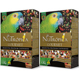 Kit 2 Nutrópica Papagaio Gourmet 1,2kg Grãos Premium Top