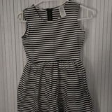 Vestido Blanco-negro Niña Marca Guess Talla 10-12 Usado