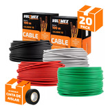 20 Cajas Cable Electrico Calibre 12 100 Metros Cada Una