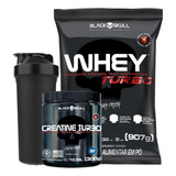 Combo Caveira Preta - Whey + Creatina Turbo 300g Black Skull