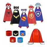 Capas De Superheroes Karazzo Para Niños 5 Piezas Con Pulse