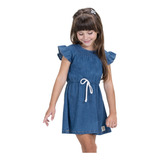 Vestido Jeans Infantil Trick Nick Azul