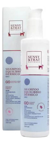 Shampoo P/ Cães E Gatos Equilíbrio Dérmico 250ml Sensy&trat Fragrância Sem Fragrância