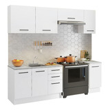 Cocina Integral Con Acessorios 240 X 60cm Agata Blanco