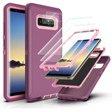 Funda Para Samsung Galaxy Note 8 - Violeta Y Rosa