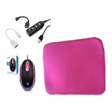 Case Luva P/ Tablet 7 Polegadas+ Hub + Mouse Kit P/ Celular