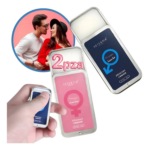 2pz Perfume Feromonas Sólido Atrayente Hombre Mujer Portátil