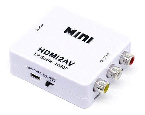 Convertidor Adaptador De Hdmi A Rca Video Version 1080p