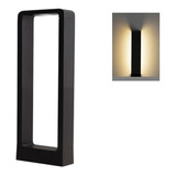 Foco Aplique Led 7w Decorativo Rectangulo 30cm Piso Exterior